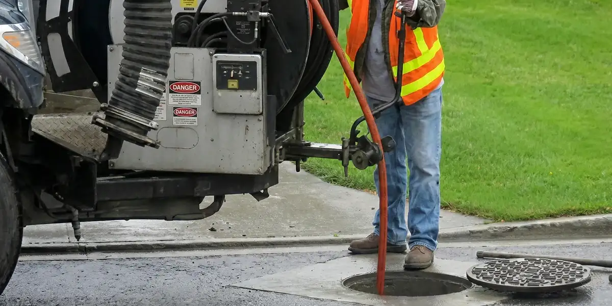 sewage clean up professionals using industrial equipment to remove contaminated wastewater in Cape Coral, FL